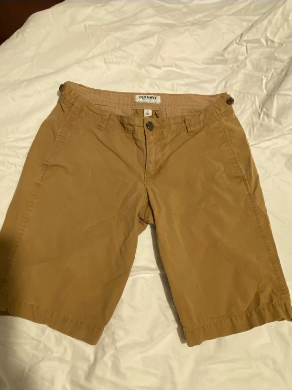 Old Navy Men's Brown Flat Front Chino Shorts